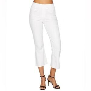SPANX Women's Cropped White Jeans, size XL